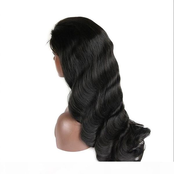 

brazilian full lace human hair wigs body wave pre plucked lace wigs for brazilian black women shipp by epacket 1b color, Black;brown