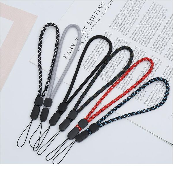 

shellnail mobile phone straps usb key short lanyard adjustable walkie talkie hand strap wrist rope audio anti-lost jlllem