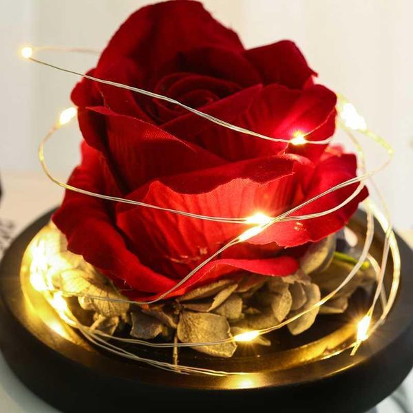 

decorative flowers & wreaths first pink flower in glass jars receives immortal cover romantic gift for lovers birthday gifts home decoration