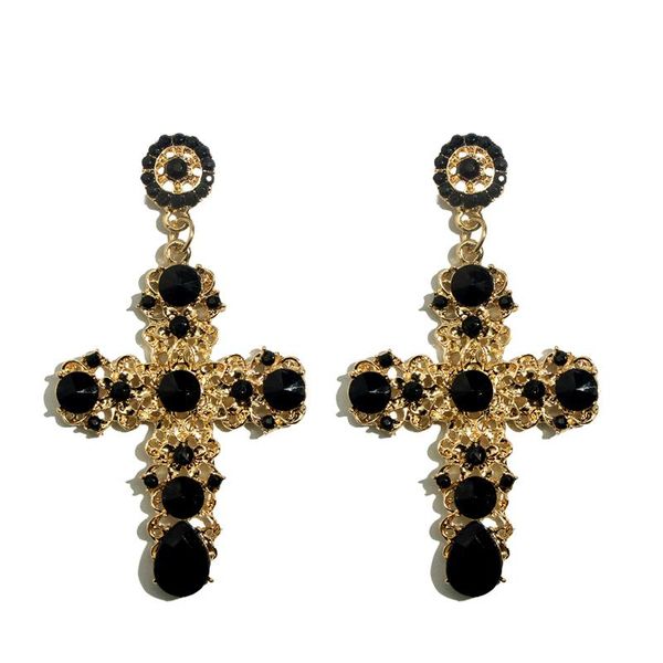 

корейский летний кристалл креста падение серьги для женщин акриловые нерегулярное hollow bohemian большие ювелирные изделия jlleye длинные с, Black;white