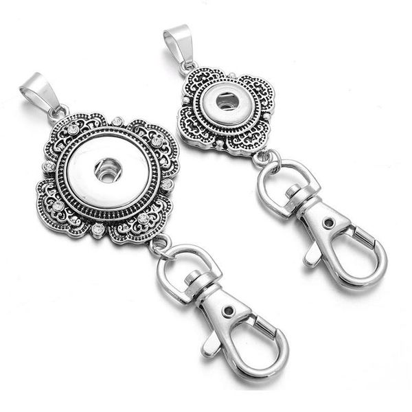

new snap jewelry 12mm 18mm metal snap button keychains keyring pendant layard for women gi qylaeh