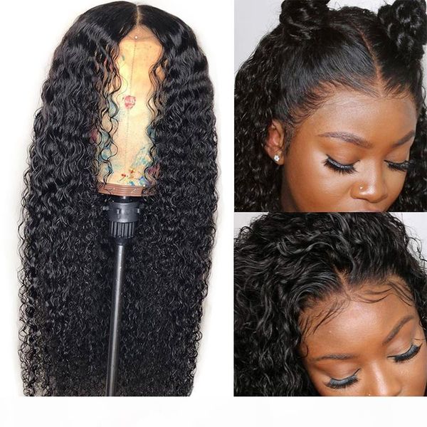 

malaysian deep curly wave human hair wig for black women 150% short and long 13x4 remy human hair lace front wigs