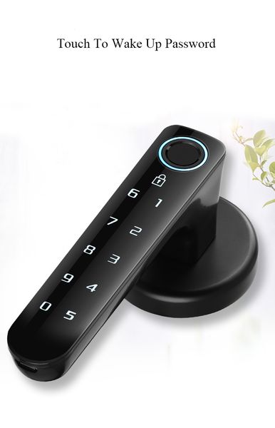 

fingerprint password lock electric biometrics code number door lock