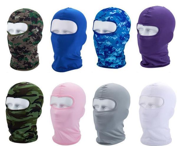 

camo caps cs full outdoor uv outdoor riding masks mask multi motorcycle color hood cap skull solid active sports hat protection face bbyre, Blue;gray
