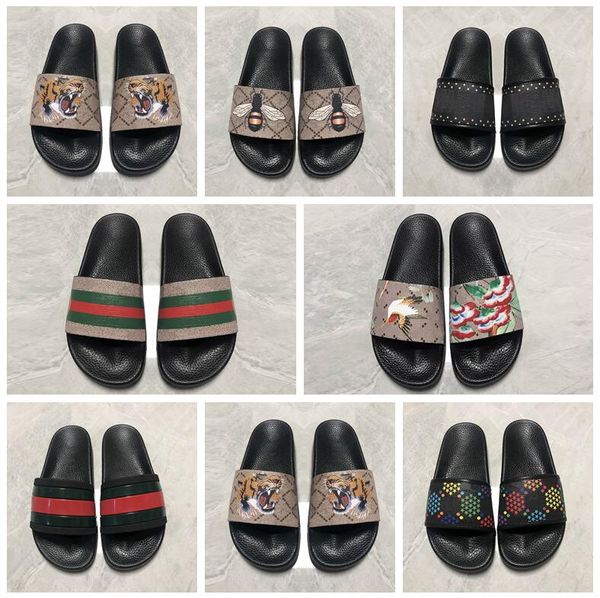 

2121 new men women designer sandals designer shoes slide summer fashion wide flat slippery sandals slipper flip flop with box, Black