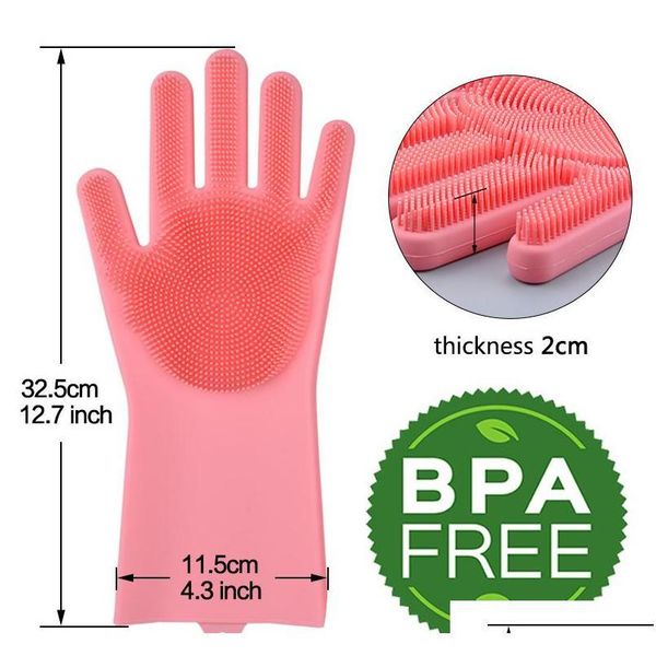 

magic sile dish washing gloves kitchen accessories dishwashing glove household tools for cleani jllpip bdedome