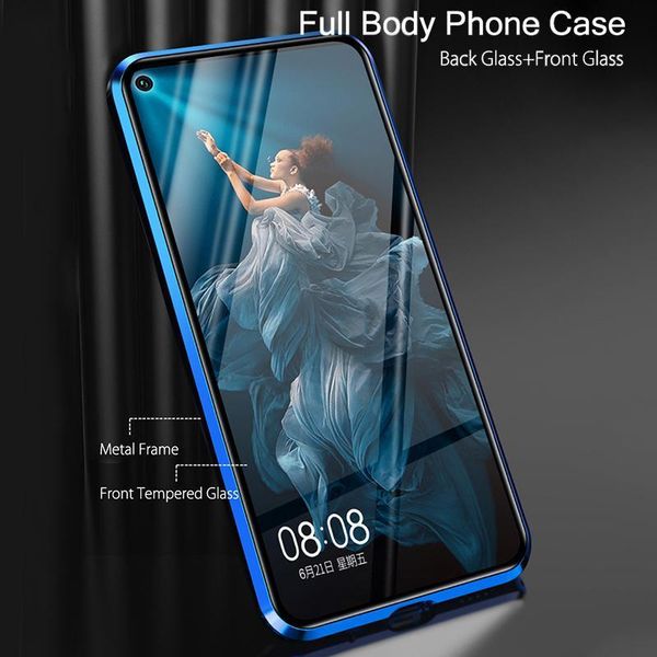 

magnetic case for huawei nova 5t 5 t case double sided tempered glass full protect cover case for huawei honor 20 honor20 h sqcigl