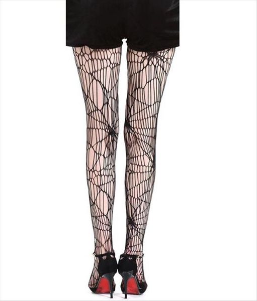

женщины хэллоуин косплей костюм sexy ажурные колготки паук рыболовная сеть хэллоуин аксессуары для женщин перевозка груза падения, Black