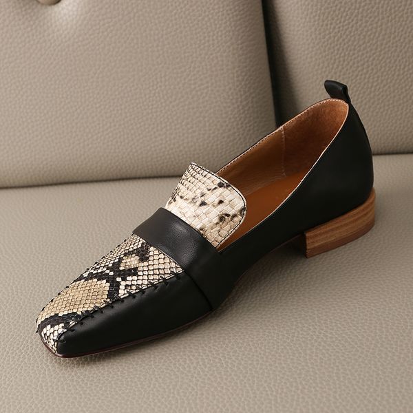

2021 elegant concise make women leather foot finger shoes woman spring jod9, Black