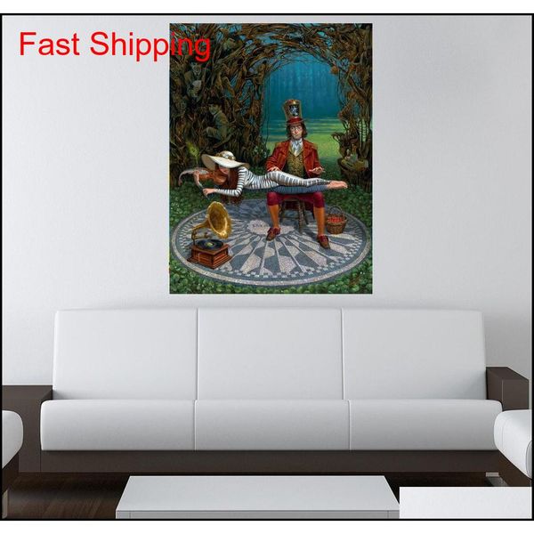 

michael cheval,imagine iii, artwork print on canvas modern wall painting for home decor unframed pictures ckmkc