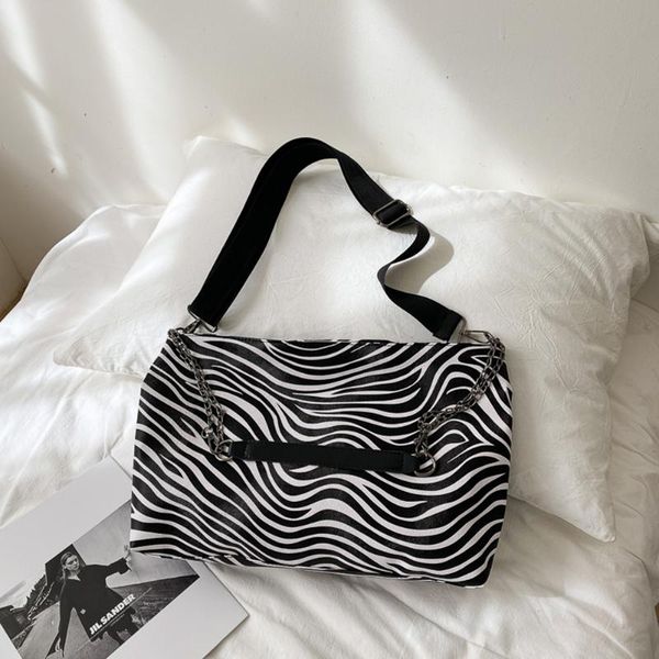 

simply crossbody bags lady chain travel small handbags zebra printed pu leather shoulder messenger bag for women 2020