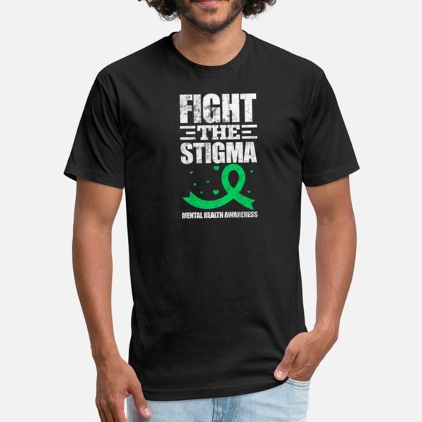 

fight the stigma mental health awareness designers graphic t shirt customized vintage slim fit tracksuit hoodie sweatshirt