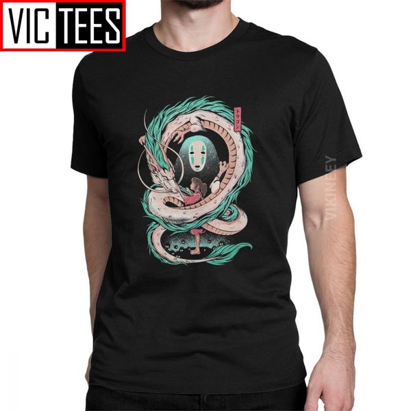 

the girl and the dragon t shirt for men pure cotton t-shirt hayao miyazaki no face studio ghibli oversized sport hooded sweatshirt hoodie