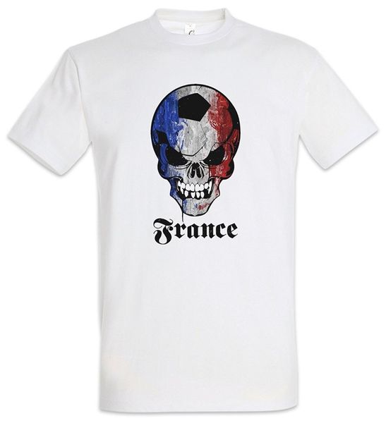 

sport 2019 new arrive o-neck t shirt men classic footballer soccers france skull flag t-shirtdesign tshirt online