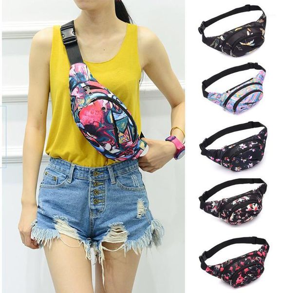 

waist bags print pack bag men women belt fashion casual pouch female travel banana mujer fanny #yj#251