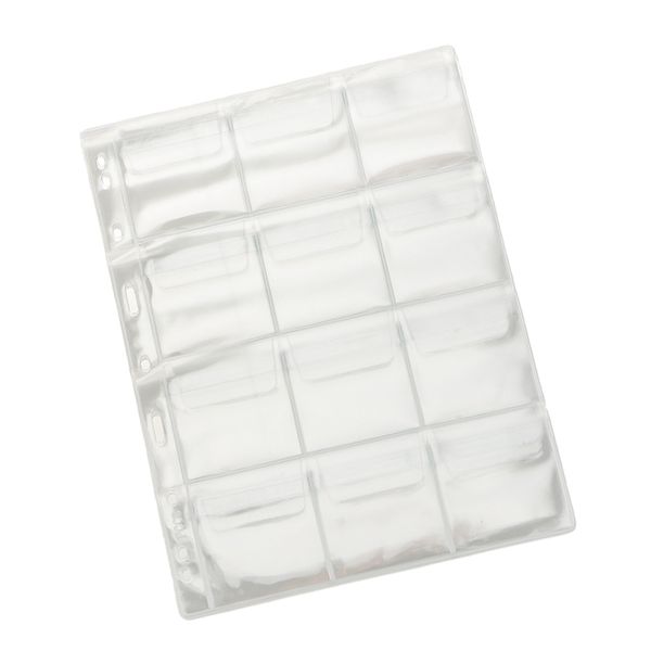 

10pc clear 12 pockets lighthouse coin capsules holders album pages