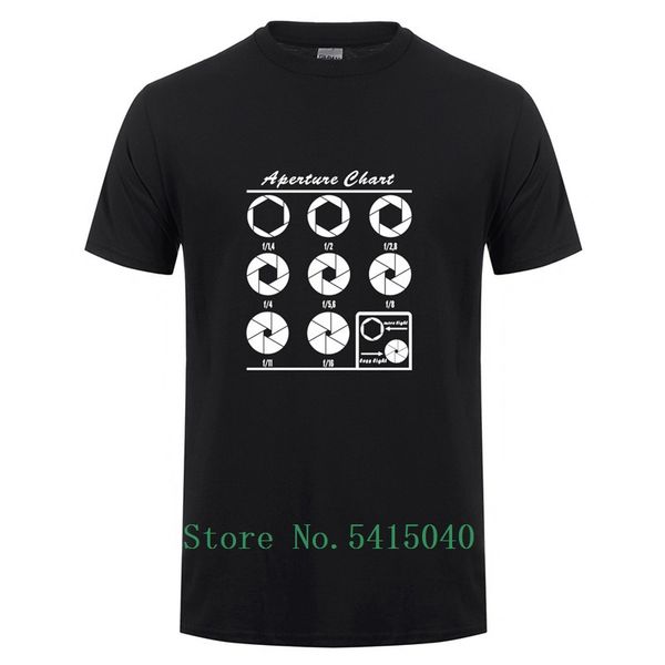 

aperture chart t shirt summer men homme short sleeve t-shirt pgrpher camera gift 100% cotton tee shirt sport hooded sweatshirt hoodie