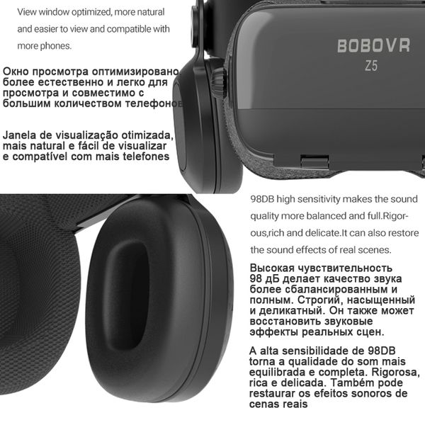

bobovr z bobo vr virtual reality glasses d headset helmet goggles casque for smart phone smartphone viar binoculars video game