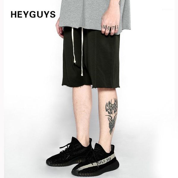 

heyguys 2020 pure men's summer fashion sweat shorts casual waist trousers sweat shorts pure hip hop streetwear1, White;black