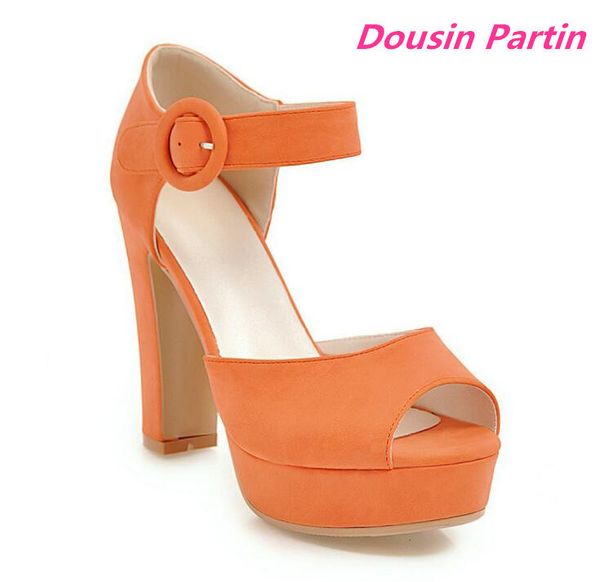 

dousin partin women pumps peep toe square high heel casual black fashion women shoes platform women pumps lj200928
