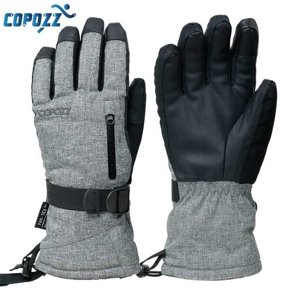 

copozz ski gloves waterproof with touchscreen function snowboard thermal warm snowmobile snow men women 220117