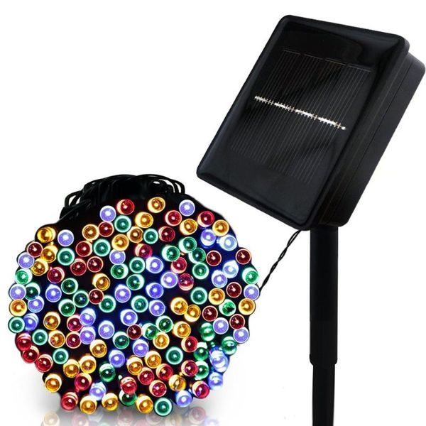 

100m 1000leds outdoor solar lamp led string lights fairy holiday christmas party garlands solar garden waterproof lights