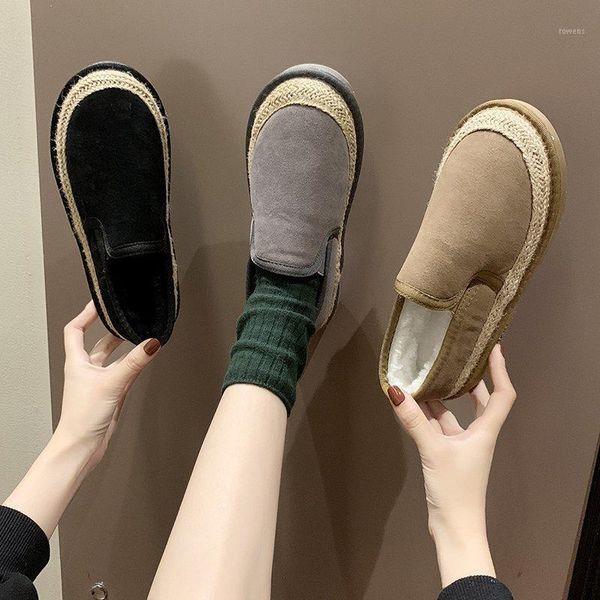 

boots round toe winter shoes for women australia flat heel boots-women 2021 snow rubber ladies low basic ankle retro1, Black