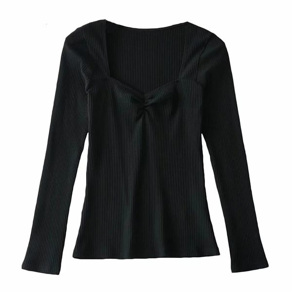 

new the 's 2021 spring european and american fashion party led chest fold long sleeve t-shirt garment group ch0k, White