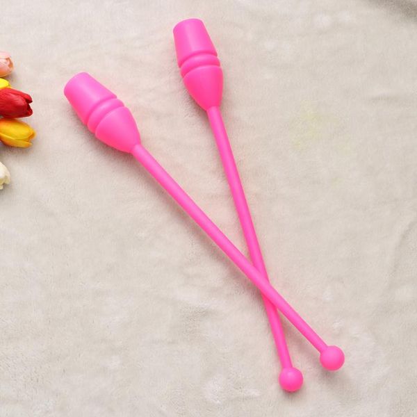 

accessories 1 pair artistic gymnastics stick rhythmic dancing sports fitness equipment for children adults (yellow)