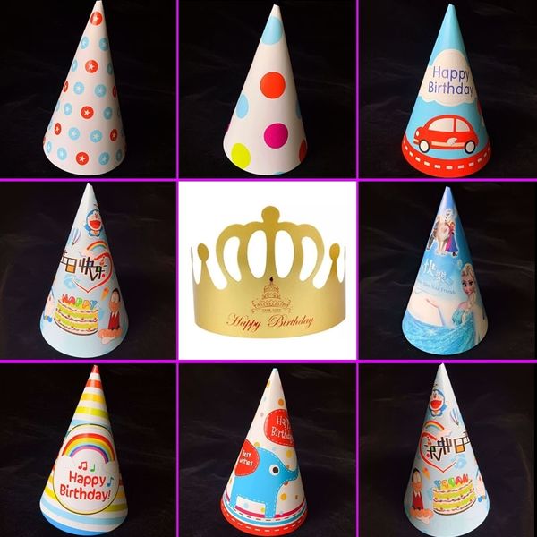 

tdkhv decorative children's paper hat gift crown cake decorative children's baking cake hat party baking gift crown paper party p