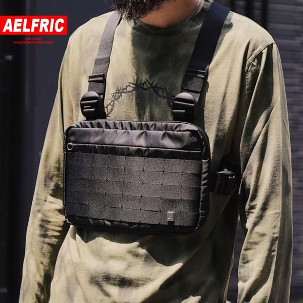 

aelfric fashion 2021 chest rig waist pack bag hip hop functional package tactical chest bag cross shoulder new streetwear
