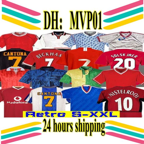 

retro 2002 soccer jersey football giggs scholes beckham cantona solskjaer robson keane carrick 06 07 08 94 96 97 98 99 86 88 1990, Black;yellow