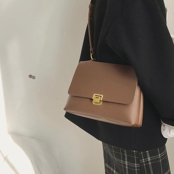 

women large capacity good quality pu shoulder crossbody bags retro daily lady elegant purse drop shippin