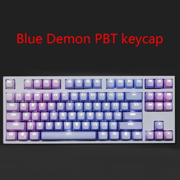 

keyboards 1 set replaceable pbt keycaps 87 104 108 transparent lettering keys double s injection backli key cap for mechanical keyboard