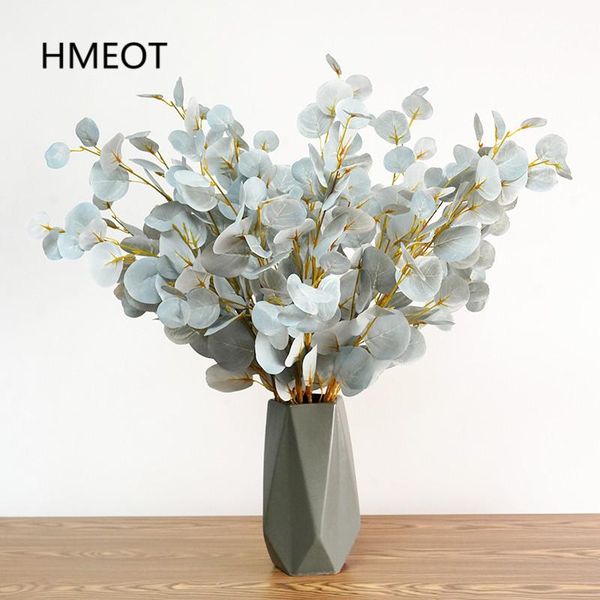 

nordic round eucalyptus leaf artificial apple leaf home decor flower arrangement material plants living room wedding green