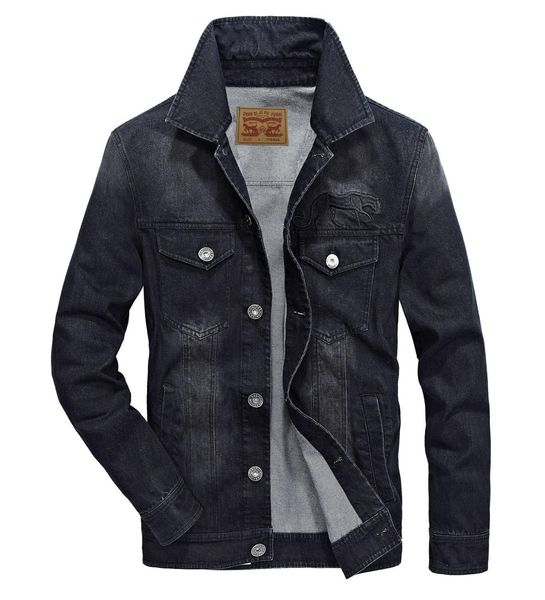 

2021 the new new men jacket casual multi-pocket jeans ghs8, Black;brown