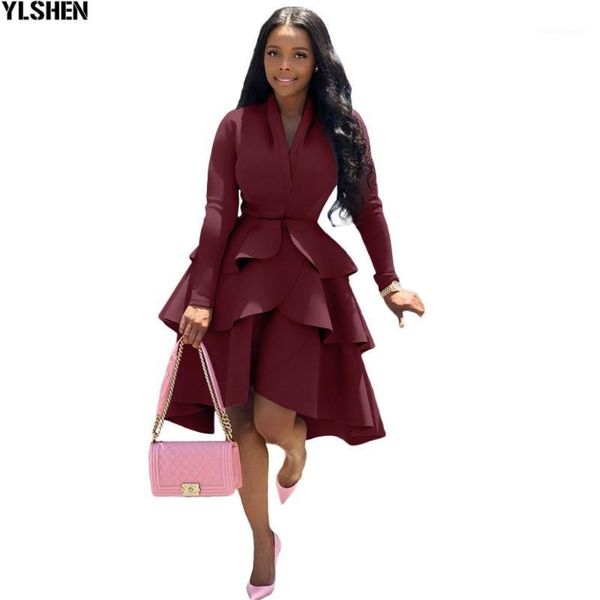 

african dresses for women 2021 dashiki ruffles africa dress african clothes bazin broder riche fashion robe africaine femme1, Red