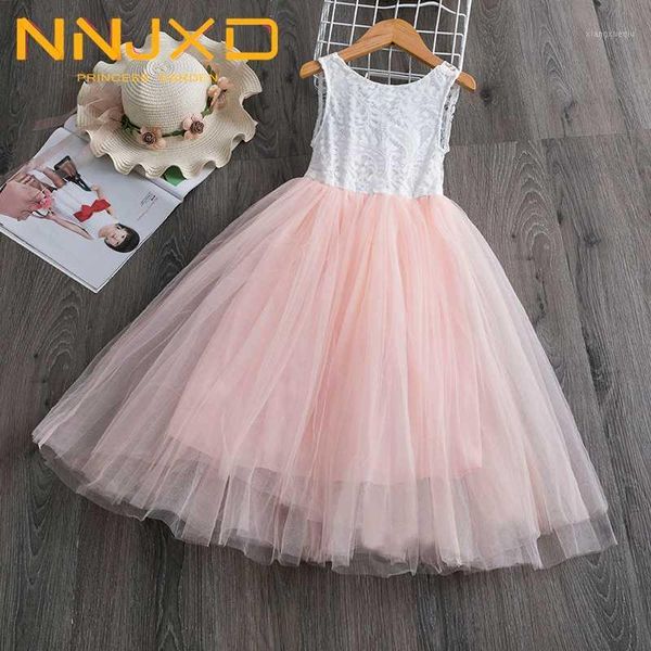 

lace back v little girl princess kids formal wedding dress sleeveless party dress for girl summer tulle dresses girls vestidos1, Red;yellow