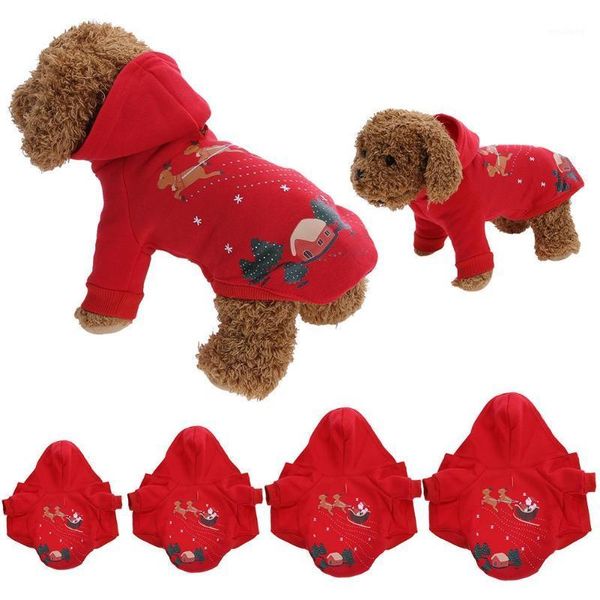

christmas decorations pet dog jacket guard clothes1