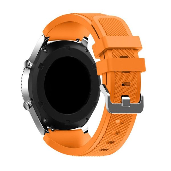 

20/22mm strap for samsung galaxy watch 46mm 42mm active band/gear s3 frontier/sport/s2/s 3 2 46 mm amazfit bip silicone bracelet sqchrn, Black;brown