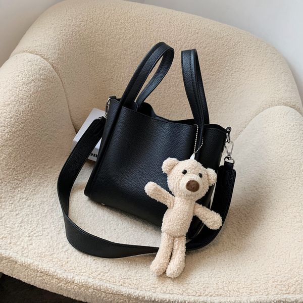 

hbp women totes bag 2020 lady bucket handbag women solid color casual shoulder purse trendy leather crossbody bag