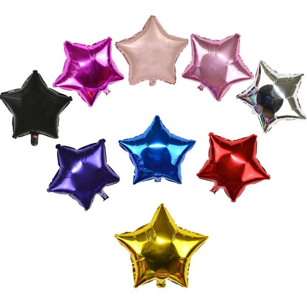 

5pcs star aluminum foil for wedding birthday party decorations kids baby shower favors christmas supplies air balloons