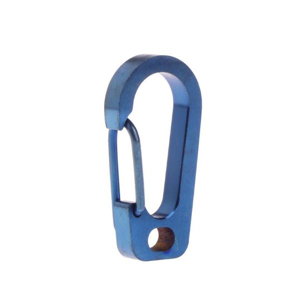 

titanium alloy carabiner keychain spring flat hole d flashlight buckle edc tool titani qylndt