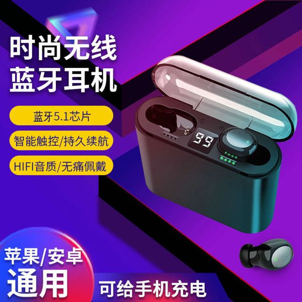 

headset wirels mini fashion touch stereo real bluetooth intelligent noise reduction digital display sports earplug