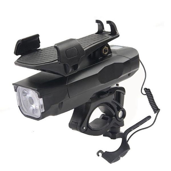 

adjustable bike phone mount bike light set rechargeable with horn built in 4000ma cell phone power bank