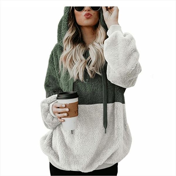 

plus size 6xl winter fleece womens sweater casual harajuku hooded sweater women fashion jumpers pull femme hiver jersey mujer, White;black