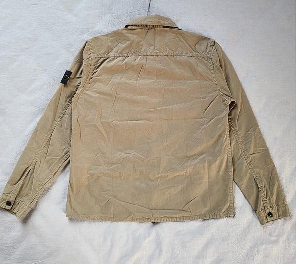 

ncaasport 3 colors 19fw 115wn overshirt old garment dye toney shirt stained clothing size: s-3xl, Black;brown