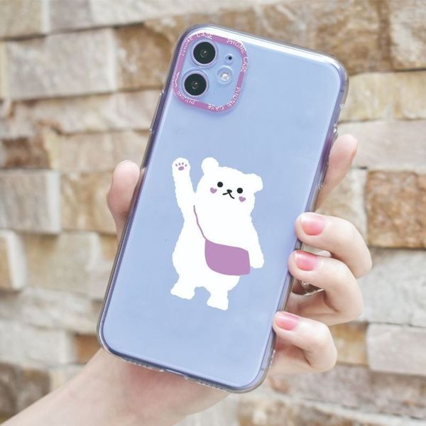 

new transparent cartoon mobile phone xr 7 is suitable for 11pro protective case