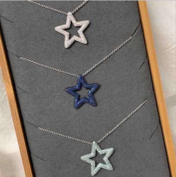 

chains arriveal zircon star necklace women fashion all-match temperament, Silver