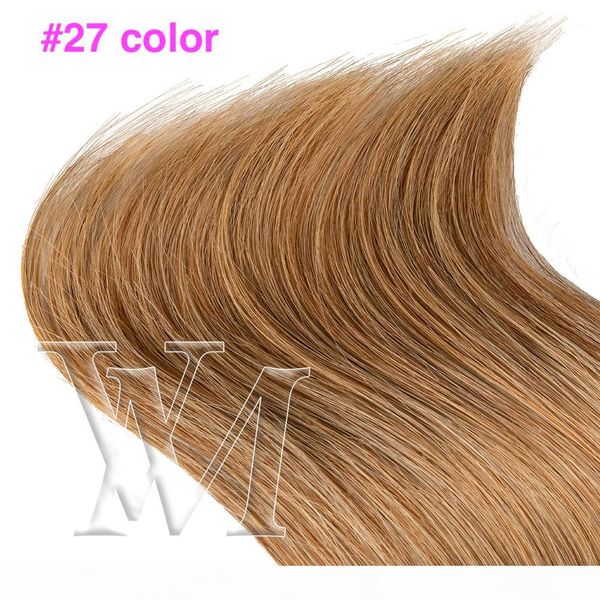 

vmae #613 100% european brazilian human hair silky straight hair blonde virgin 180g extensions girls hair clip in extensions, Black